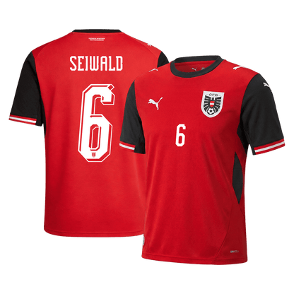 Austria World Cup 2026 Koti Pelipaita Miesten SEIWALD #6