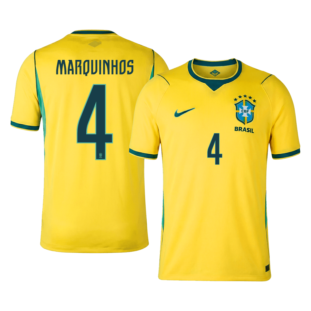 Brazil World Cup 2026 Koti Pelipaita Miesten MARQUINHOS #4