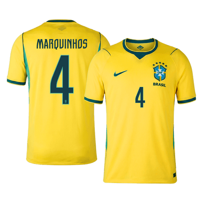 Brazil World Cup 2026 Koti Pelipaita Miesten MARQUINHOS #4