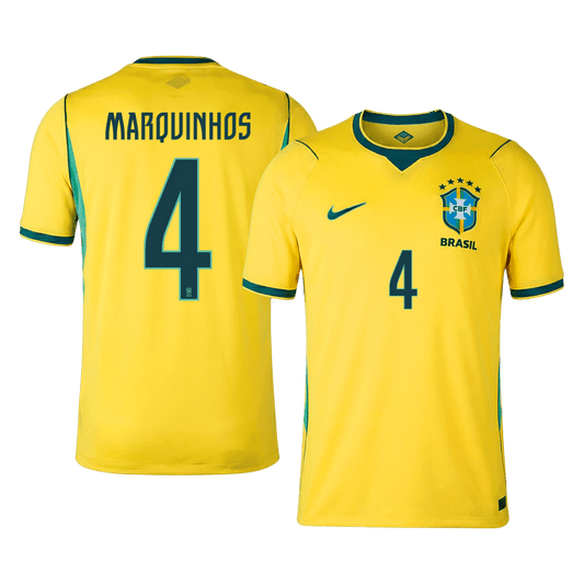 Brazil World Cup 2026 Koti Pelipaita Miesten MARQUINHOS #4