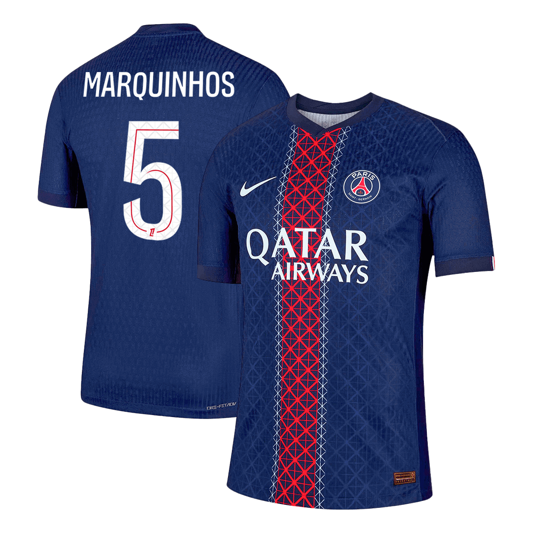 PSG 2025/26 Koti Pelipaita (Player Version) Miesten MARQUINHOS #5