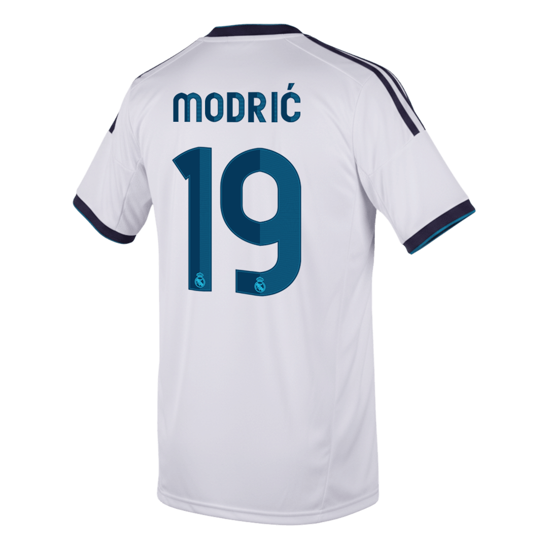 Real Madrid 2012/13 Koti Retro-pelipaita Miesten MODRIĆ #19