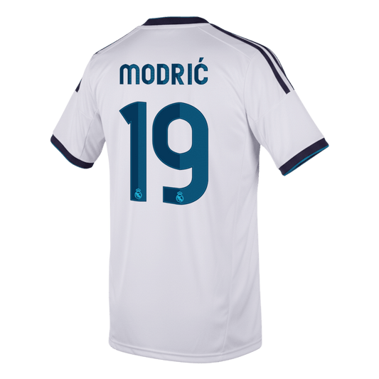 Real Madrid 2012/13 Koti Retro-pelipaita Miesten MODRIĆ #19