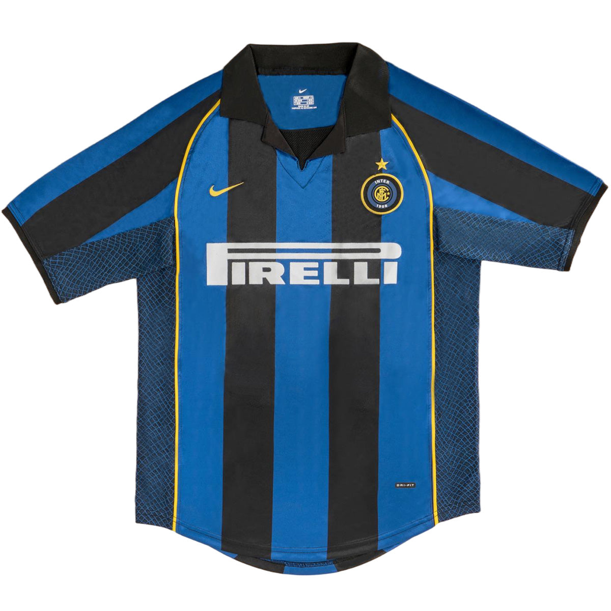 Inter Milan 2001/02 Koti Retro-pelipaita Miesten