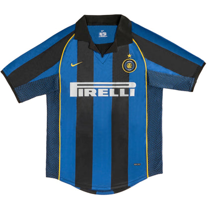 Inter Milan 2001/02 Koti Retro-pelipaita Miesten