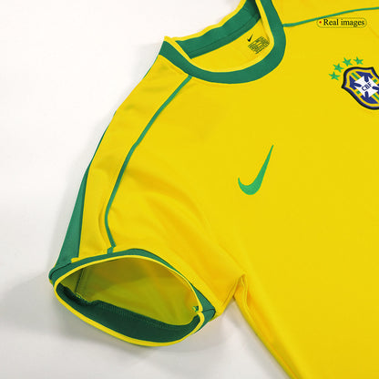 Brazil World Cup 1998 Koti Retro-pelipaita Miesten RONALDO #9