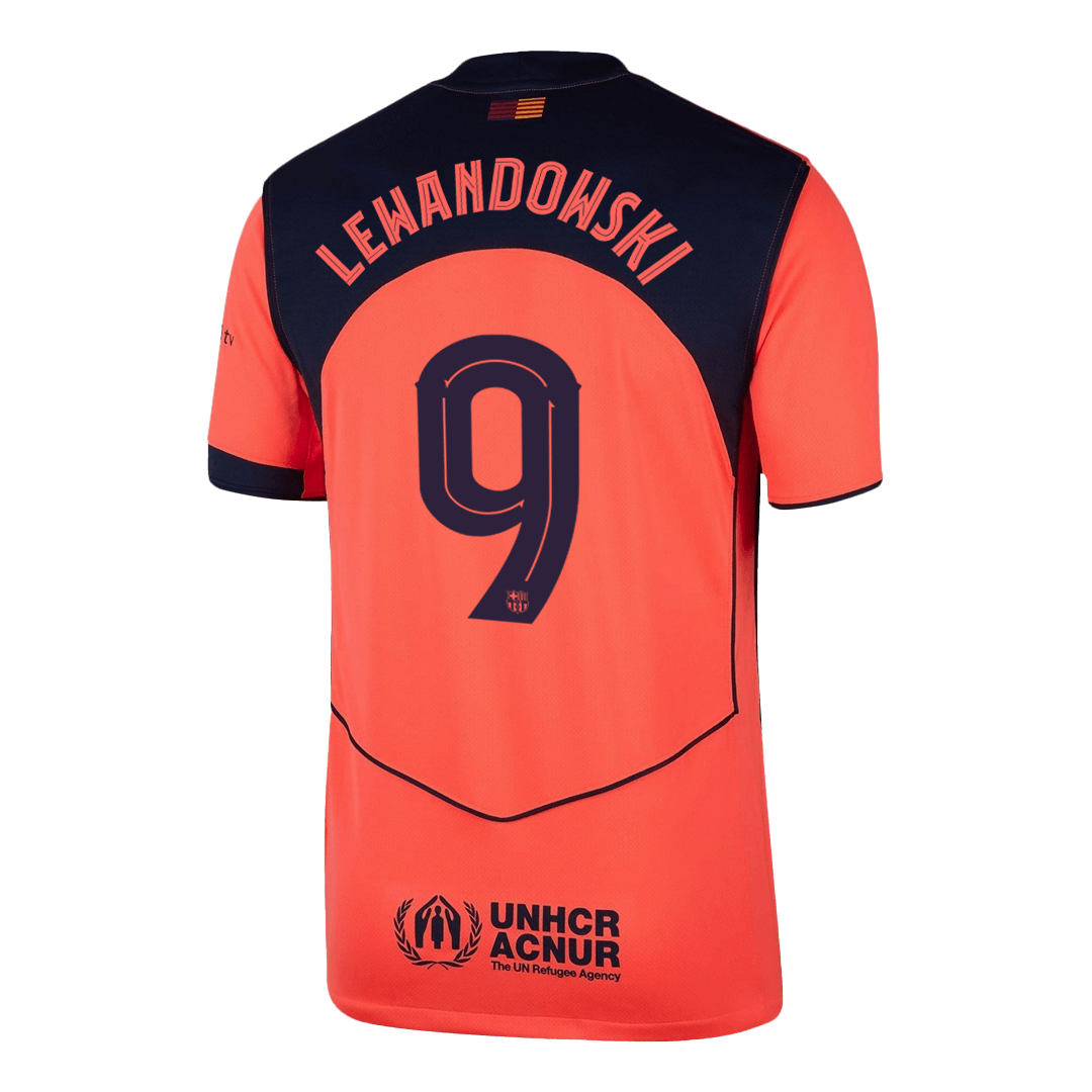 Barcelona 2025/26 UCL Kolmas Pelipaita Miesten LEWANDOWSKI #9