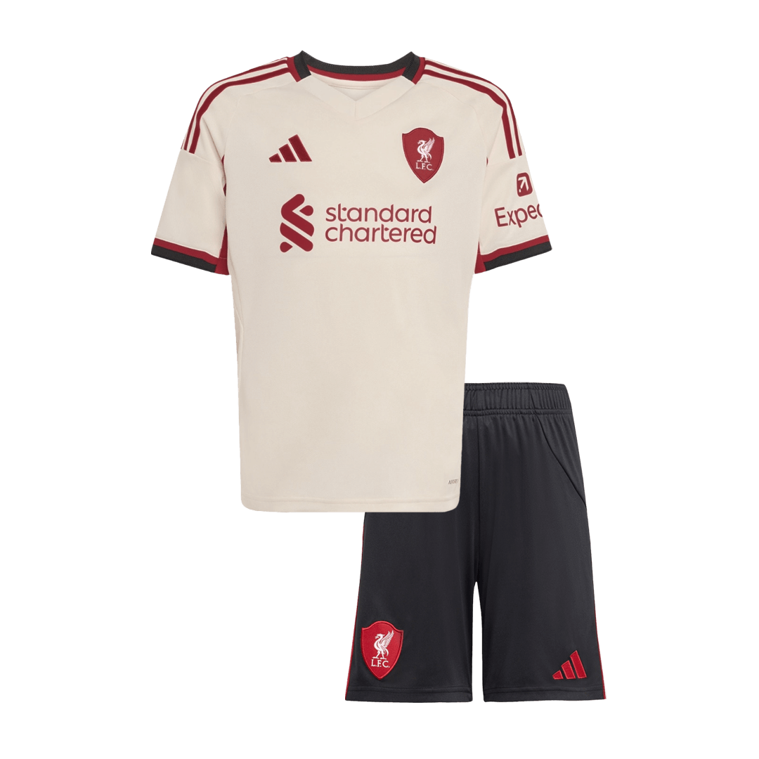 Liverpool 2025/26 Vieras Pelipaitasetti Lasten