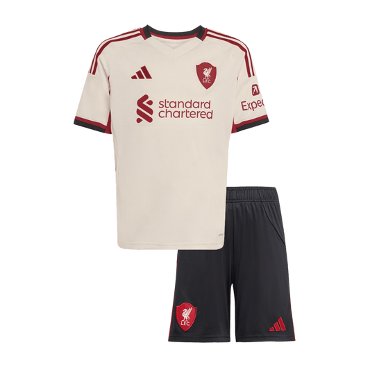 Liverpool 2025/26 Vieras Pelipaitasetti Lasten