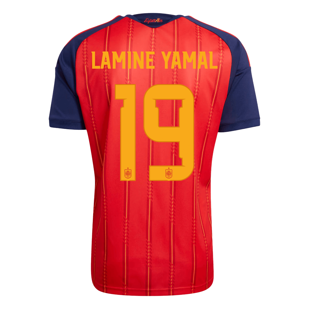 Spain World Cup 2026 Koti Pelipaita Miesten LAMINE YAMAL #19 [PREMIUM]