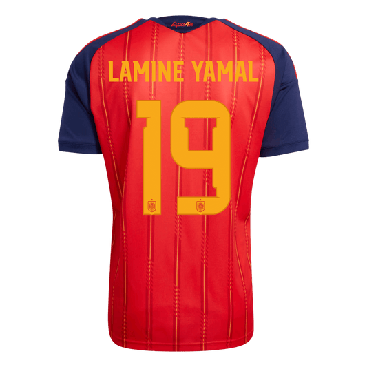 Spain World Cup 2026 Koti Pelipaita Miesten LAMINE YAMAL #19 [PREMIUM]