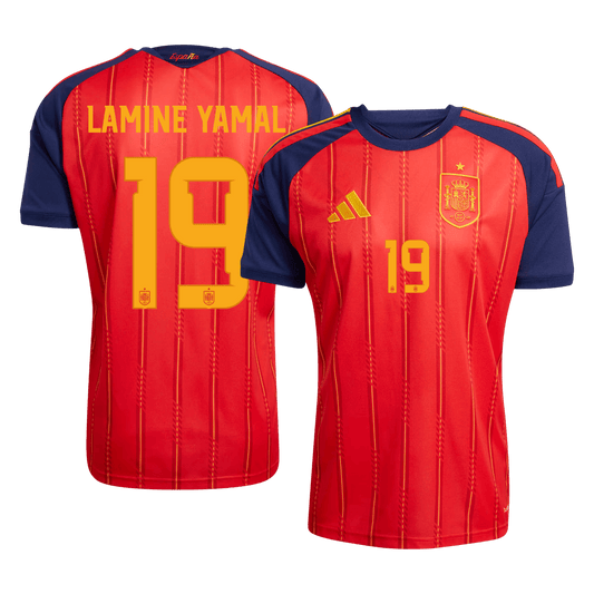 Spain World Cup 2026 Koti Pelipaita Miesten LAMINE YAMAL #19 [PREMIUM]