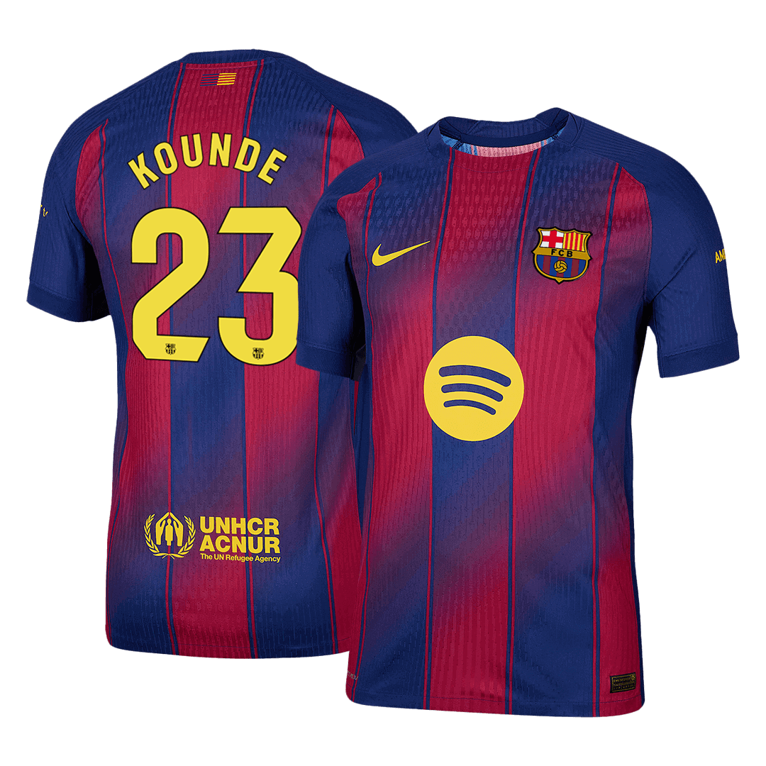 Barcelona 2025/26 Koti Pelipaita (Player Version) Miesten KOUNDE #23