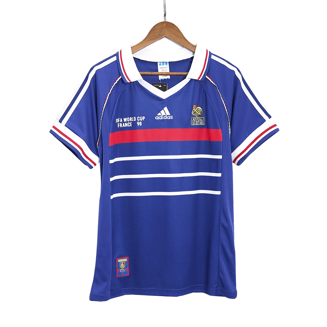 France World Cup 1998 Koti Retro-pelipaita Miesten