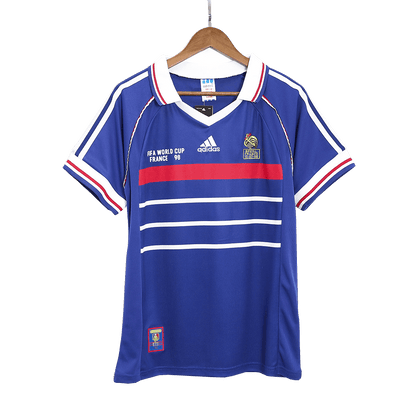 France World Cup 1998 Koti Retro-pelipaita Miesten