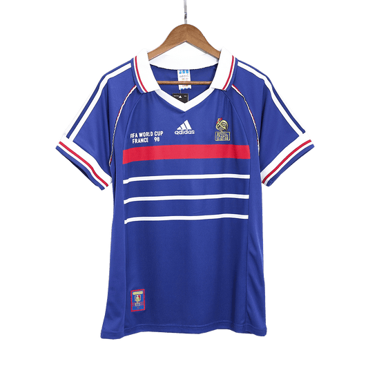 France World Cup 1998 Koti Retro-pelipaita Miesten