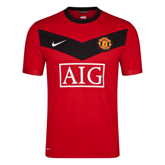 Manchester United 2009/10 Koti Retro-pelipaita Miesten
