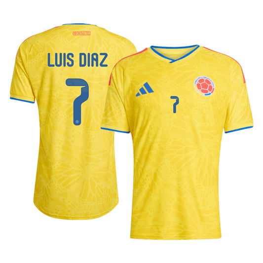Colombia World Cup 2026 Koti Pelipaita (Player Version) Miesten LUIS DíAZ #7