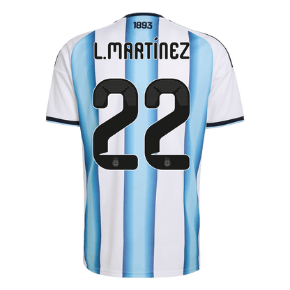 Argentina World Cup 2026 Koti Pelipaita Miesten L. MARTINEZ #22 [PREMIUM]