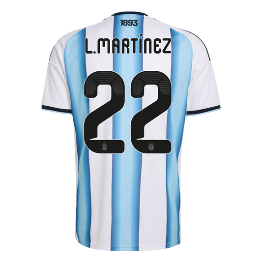 Argentina World Cup 2026 Koti Pelipaita Miesten L. MARTINEZ #22 [PREMIUM]