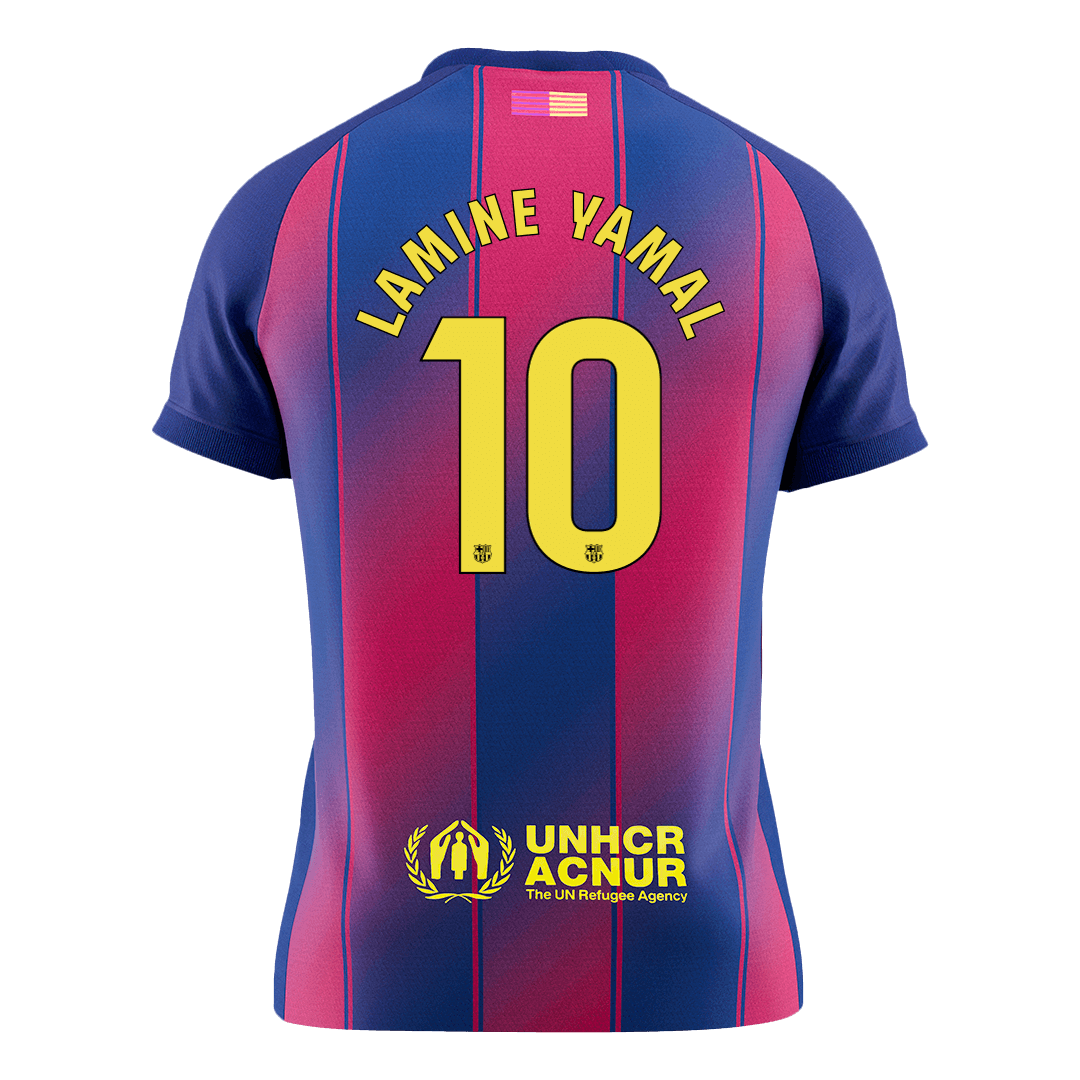 Barcelona 2025/26 Koti Pelipaita Miesten LAMINE YAMAL #10 [PREMIUM]