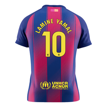 Barcelona 2025/26 Koti Pelipaita Miesten LAMINE YAMAL #10 [PREMIUM]