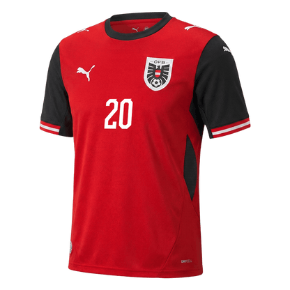 Austria World Cup 2026 Koti Pelipaita Miesten LAIMER #20
