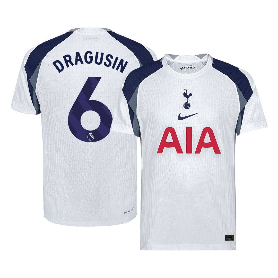 Tottenham Hotspur 2025/26 Koti Pelipaita (Player Version) Miesten DRAGUSIN #6