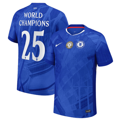 Chelsea 2025/26 Koti Pelipaita (Player Version) Miesten WORLD CHAMPIONS #25