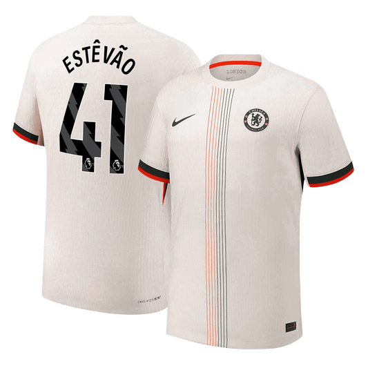 Chelsea 2025/26 Vieras Pelipaita (Player Version) Miesten ESTÊVÃO #41