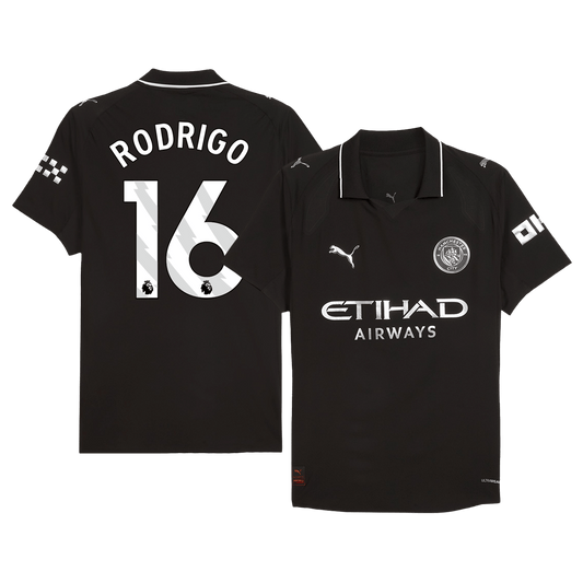 Manchester City 2025/26 Vieras Pelipaita (Player Version) Miesten RODRIGO #16