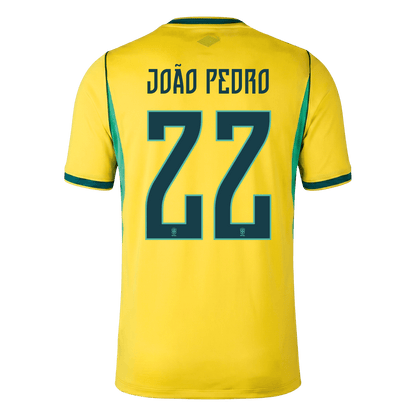 Brazil World Cup 2026 Koti Pelipaita Miesten JOÃO PEDRO #22