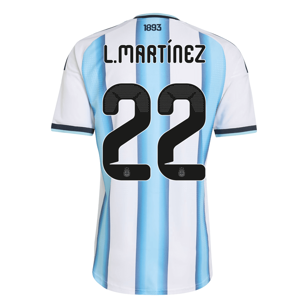 Argentina World Cup 2026 Koti Pelipaita (Player Version) Miesten L. MARTINEZ #22