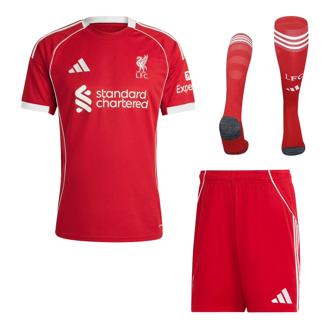 Liverpool 2025/26 Koti Täydellinen peliasu Miesten