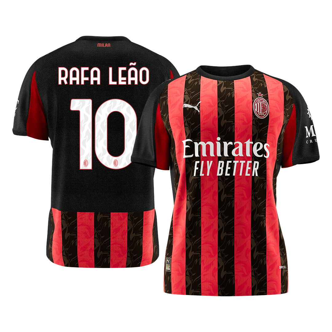 AC Milan 2025/26 Koti Pelipaita Miesten RAFA LEÃO #10 [PREMIUM]
