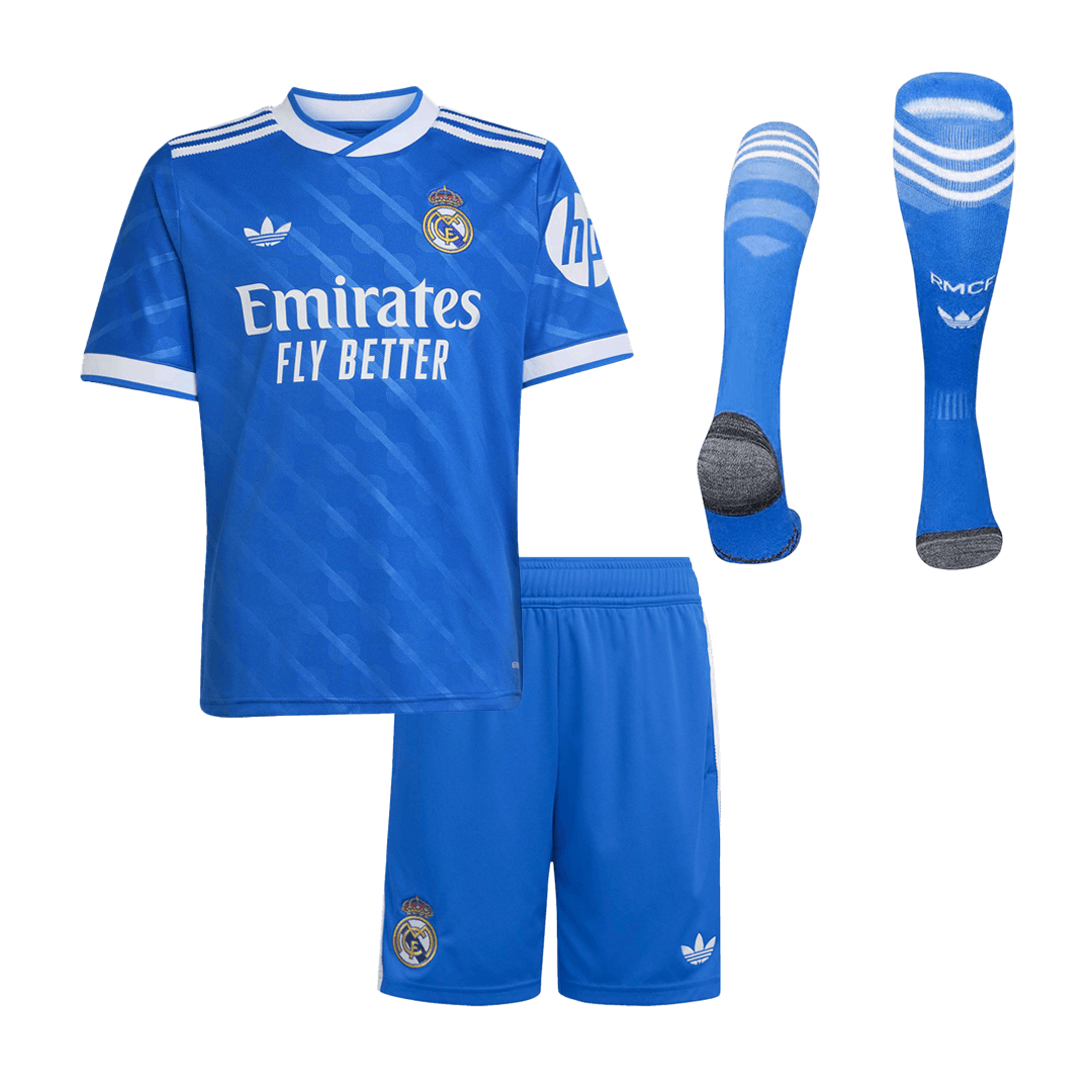 Real Madrid 2025/26 Kolmas Lasten täydellinen peliasu