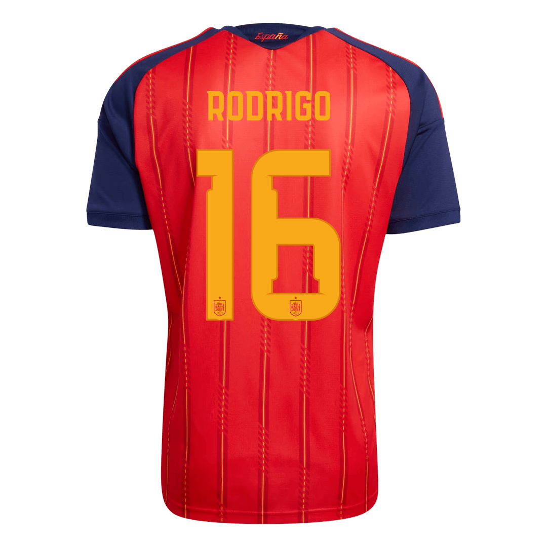 Spain World Cup 2026 Koti Pelipaita Miesten RODRIGO #16 [PREMIUM]