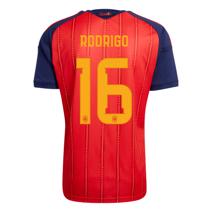 Spain World Cup 2026 Koti Pelipaita Miesten RODRIGO #16 [PREMIUM]