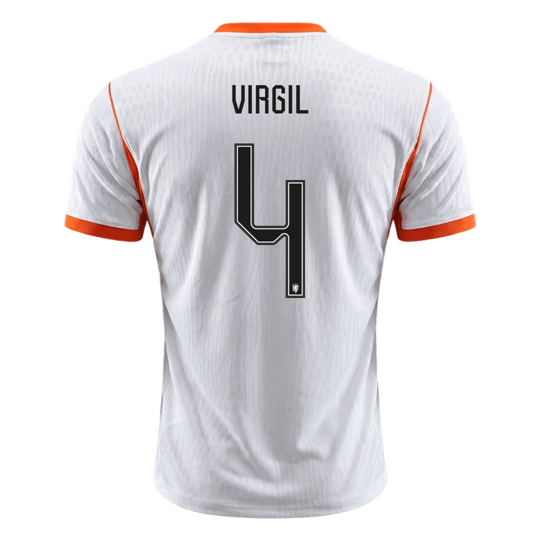 Netherlands World Cup 2026 Vieras Pelipaita (Player Version) Miesten VIRGIL #4