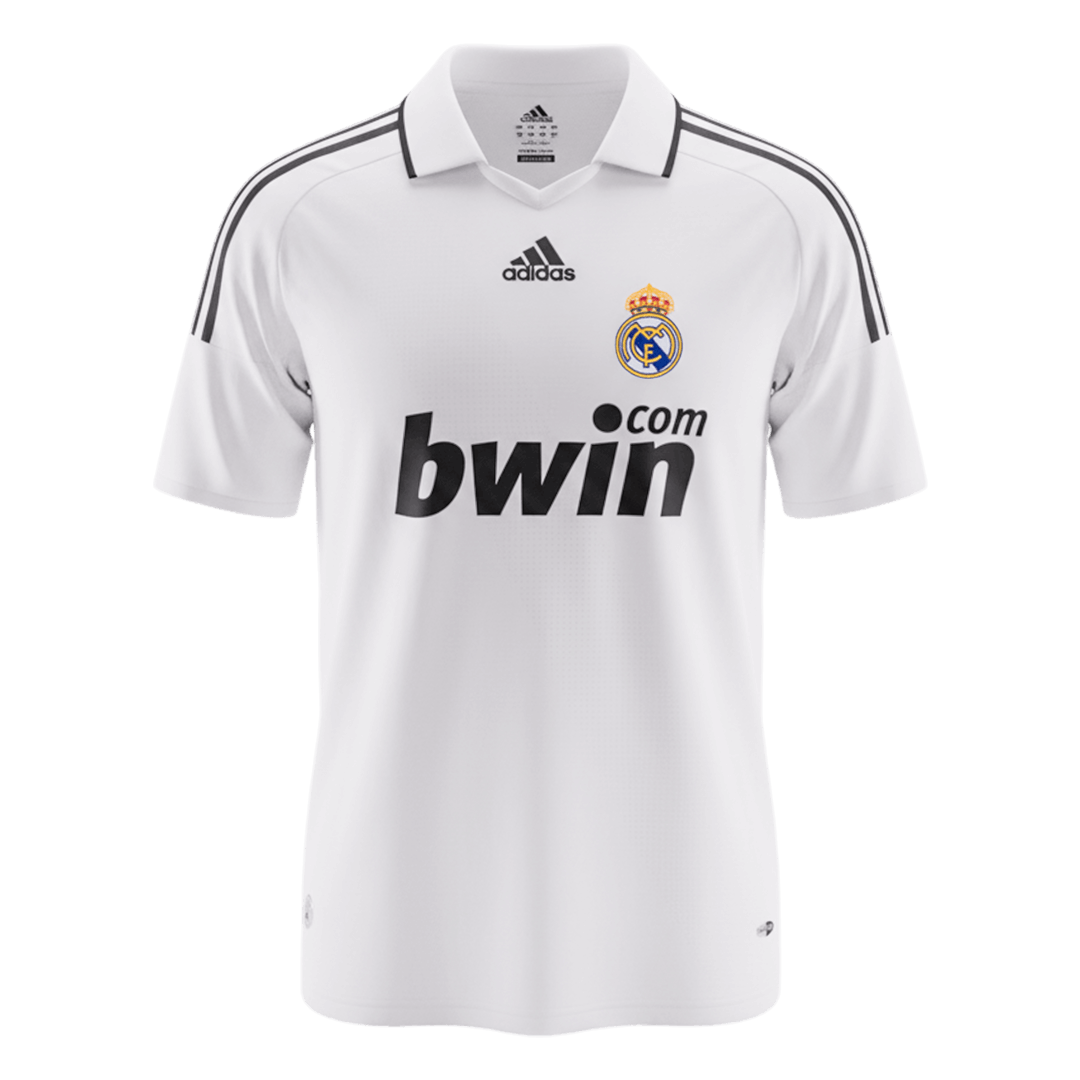 Real Madrid 2008/09 Koti Retro-pelipaita Miesten