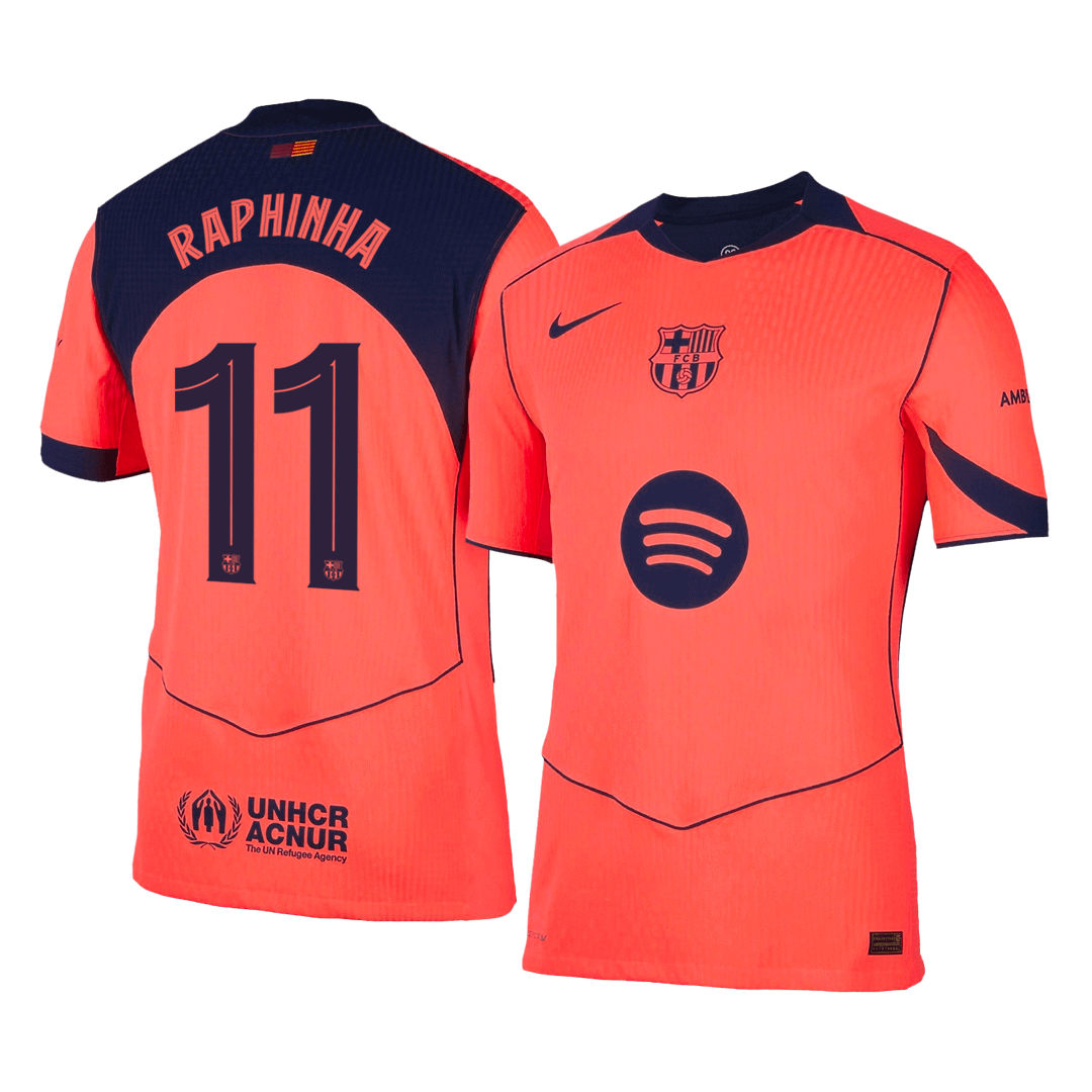 Barcelona 2025/26 UCL Kolmas Pelipaita (Player Version) Miesten RAPHINHA #11