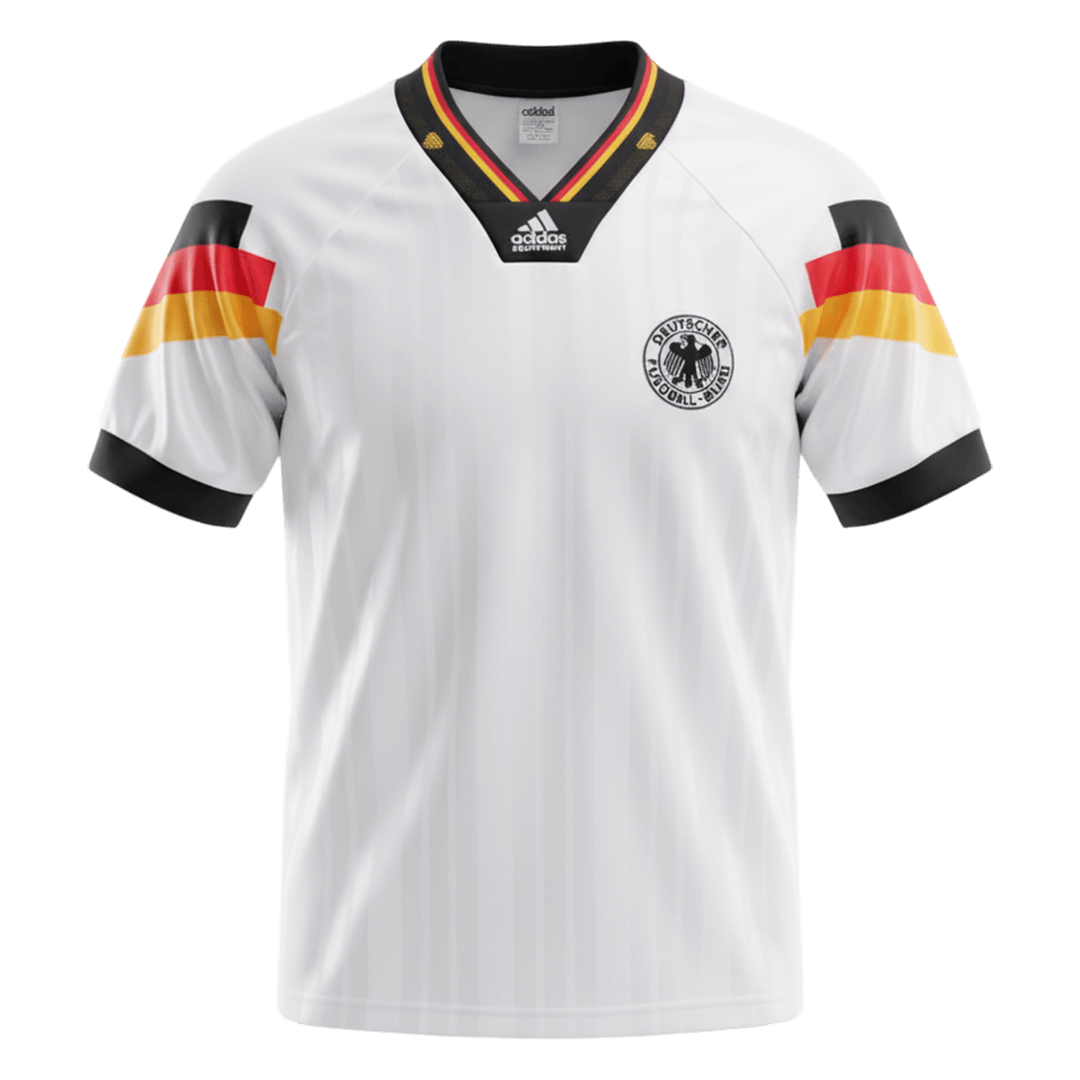 Germany 1992 Koti Retro-pelipaita Miesten