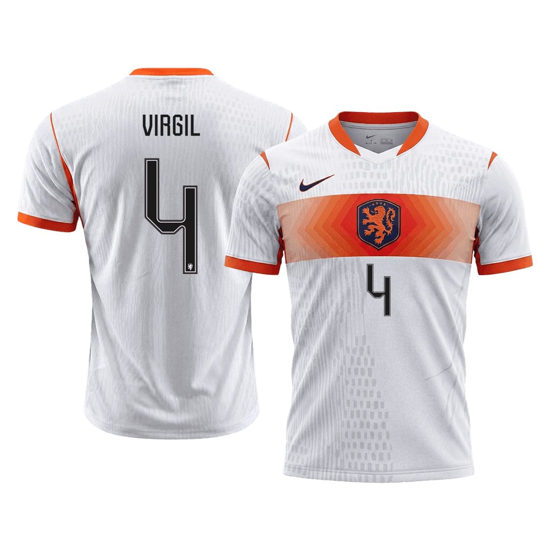 Netherlands World Cup 2026 Vieras Pelipaita (Player Version) Miesten VIRGIL #4