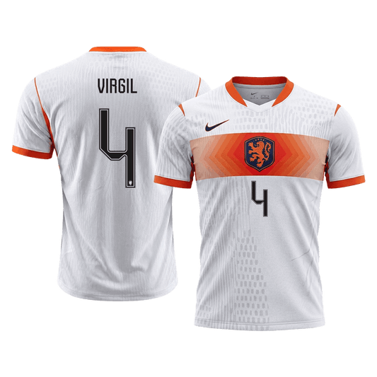 Netherlands World Cup 2026 Vieras Pelipaita (Player Version) Miesten VIRGIL #4