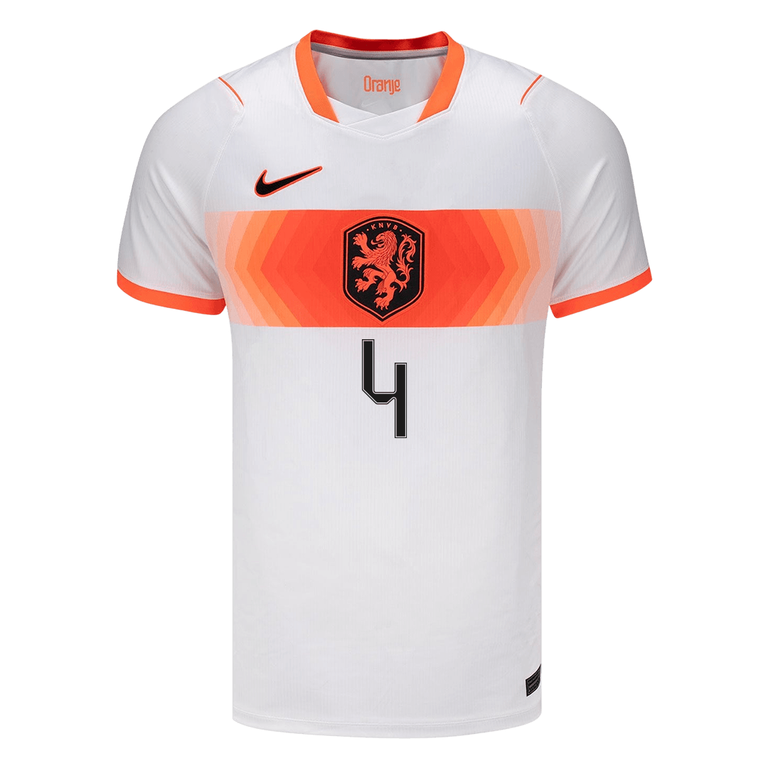 Netherlands World Cup 2026 Vieras Pelipaita Miesten VIRGIL #4