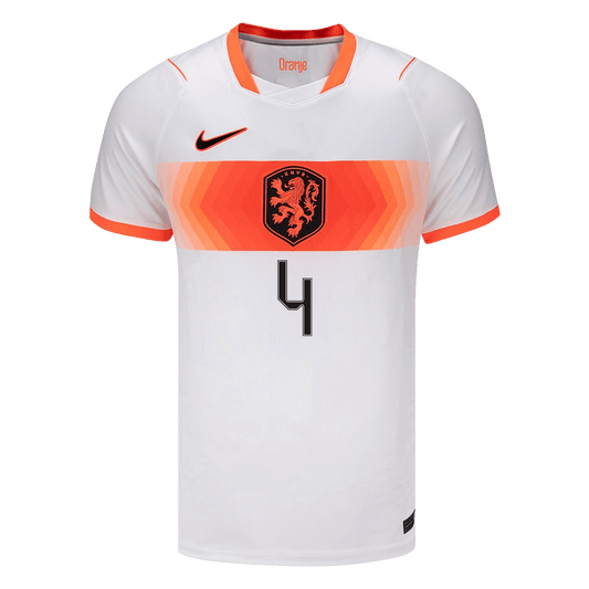 Netherlands World Cup 2026 Vieras Pelipaita Miesten VIRGIL #4
