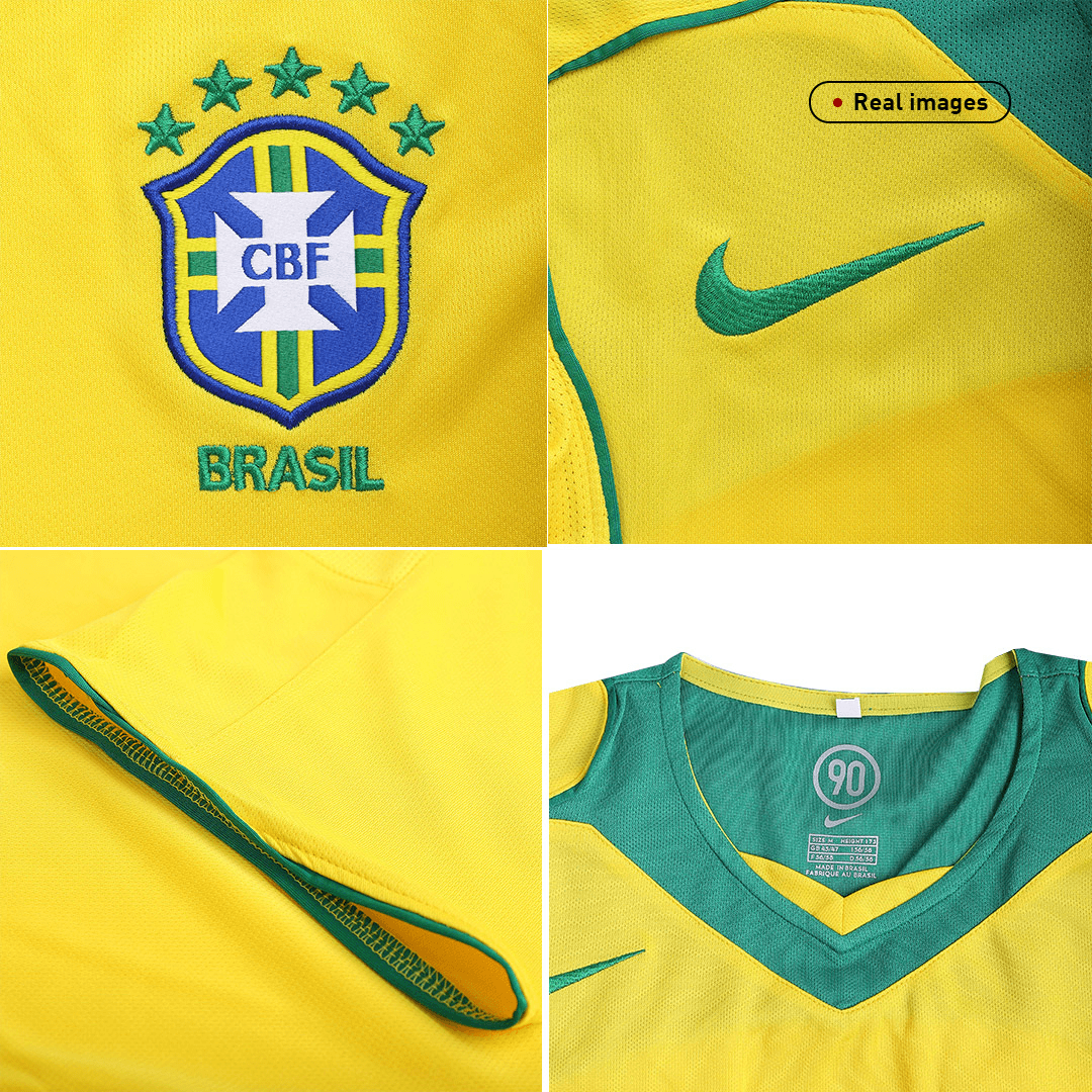 Brazil 2004 Koti Retro-pelipaita Miesten