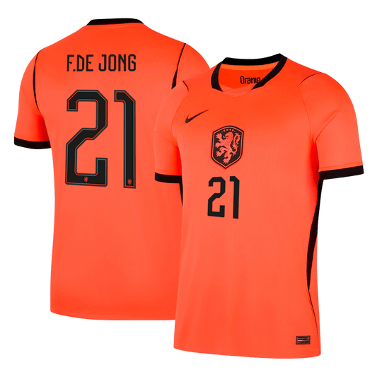 Netherlands World Cup 2026 Koti Pelipaita Miesten F.DE JONG #21