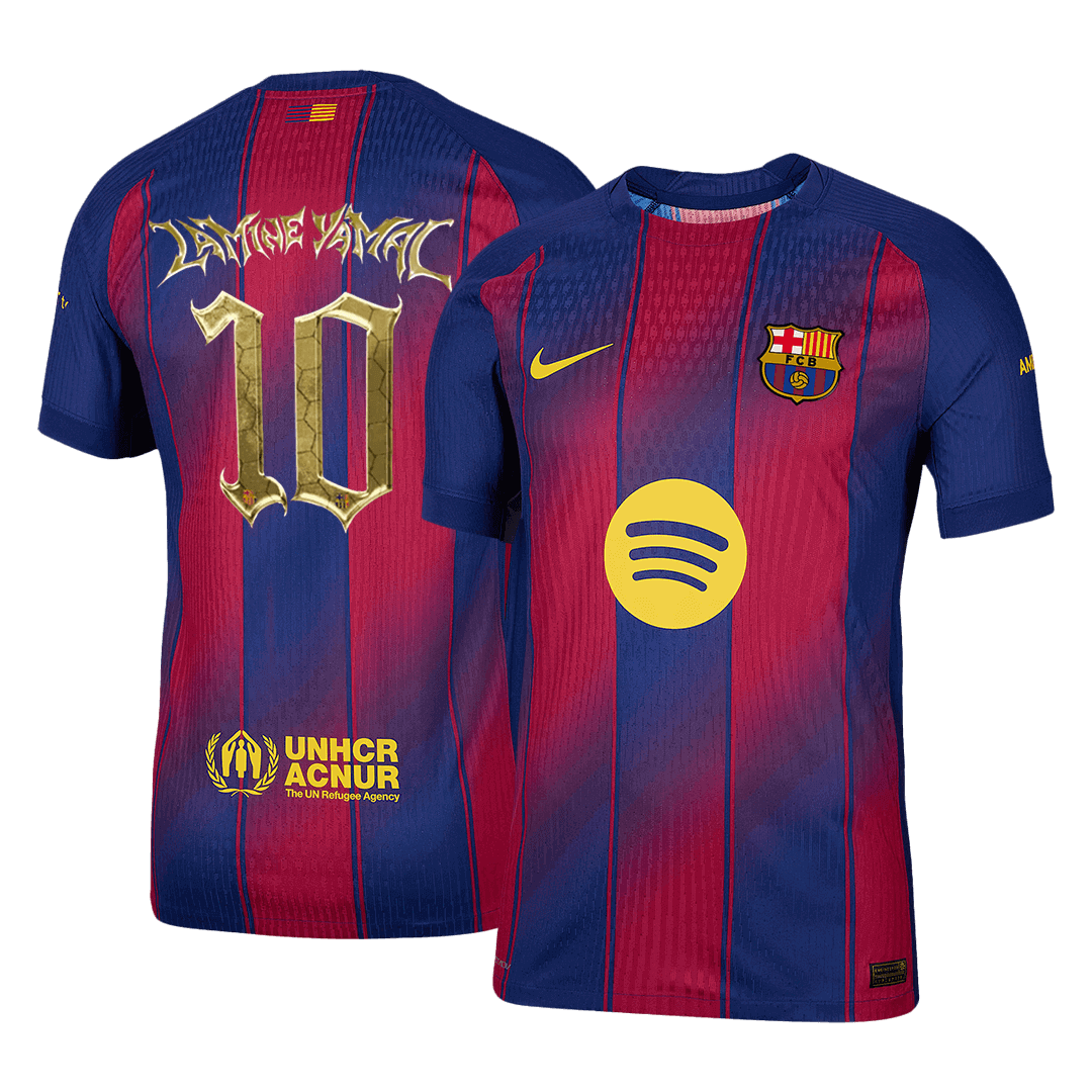 Barcelona 2025/26 Koti Pelipaita (Player Version) Miesten LAMINE YAMAL #10