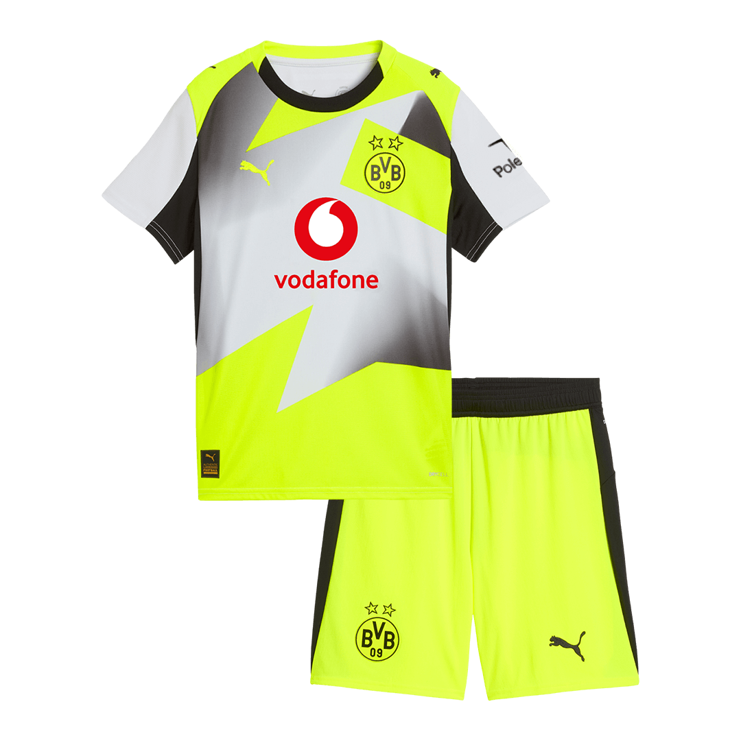 Borussia Dortmund 2025/26 Vieras Pelipaitasetti Lasten